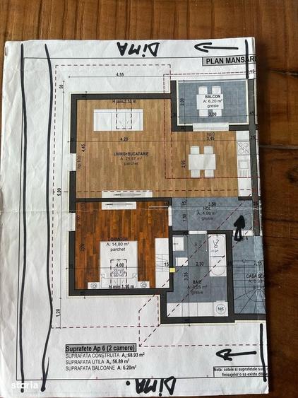 Apartament cu 2 camere în Central
