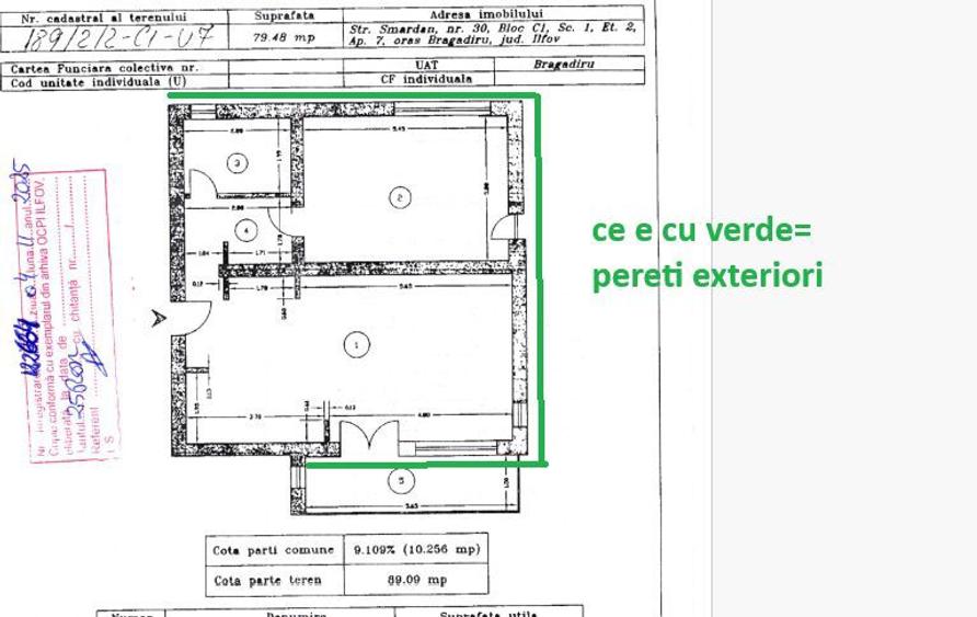 Apartament cu 3 camere în Central
