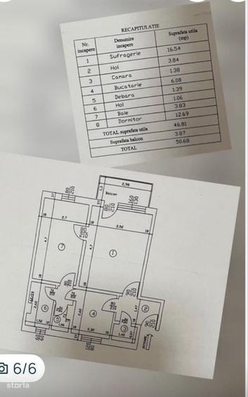 Apartament cu 2 camere în Radu Negru