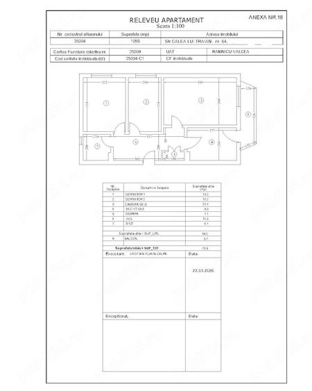 Apartament cu 3 camere decomandat în Sud