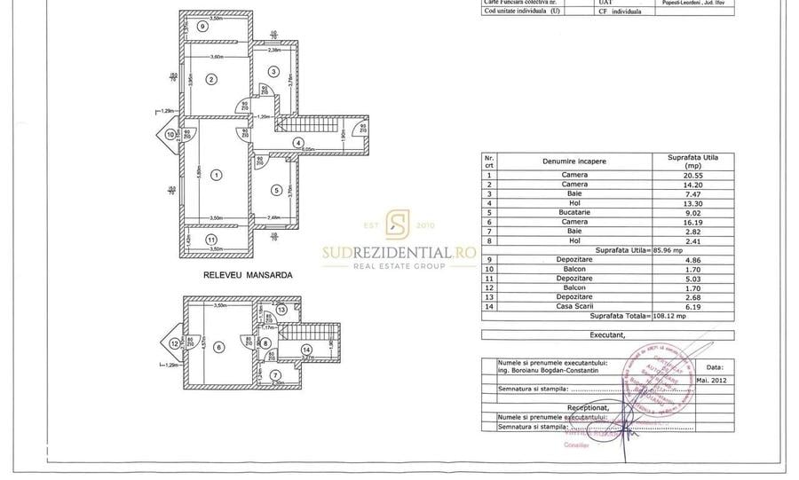 De inchiriat apartament duplex 3 camere, 108 mp, complet mobilat - 1