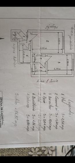 Apartament cu 2 camere semidecomandat în Exterior Vest