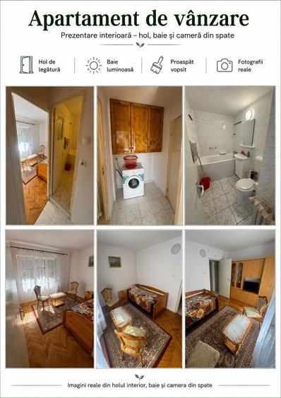 Apartament cu 2 camere semidecomandat în Rogerius
