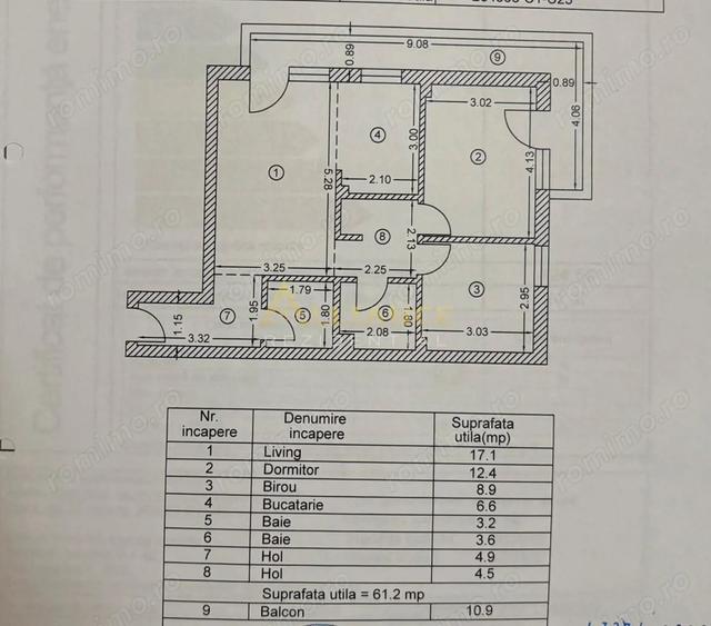 Apartament cu 3 camere, mobilat în Metalurgiei