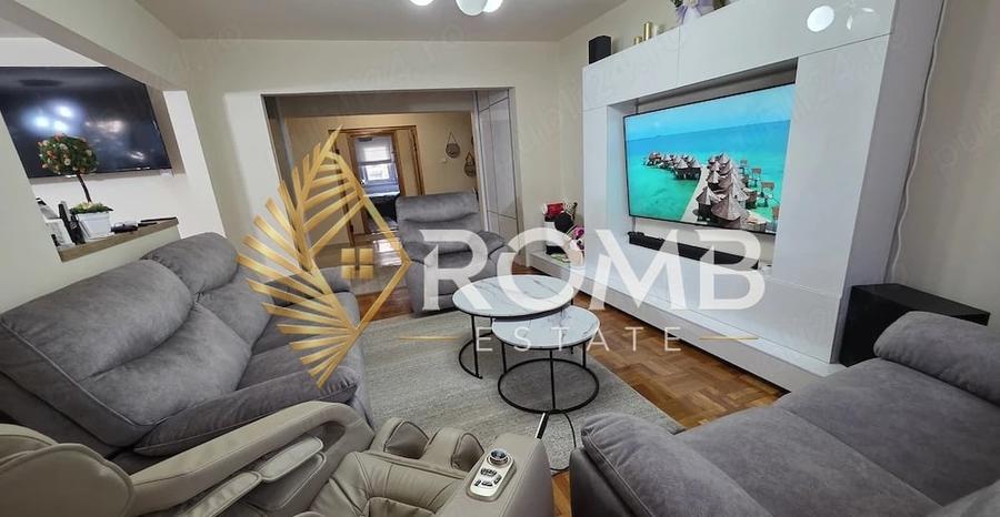 Apartament cu 3 camere, mobilat în Mărăști