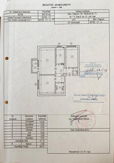 Apartament cu 3 camere decomandat în Ultracentral