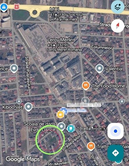 Teren Construcții intravilan de 2376 mp, în Central