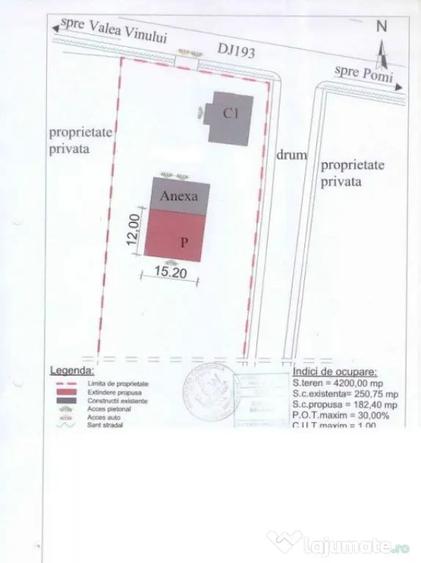 Teren de 6223 mp, în Central