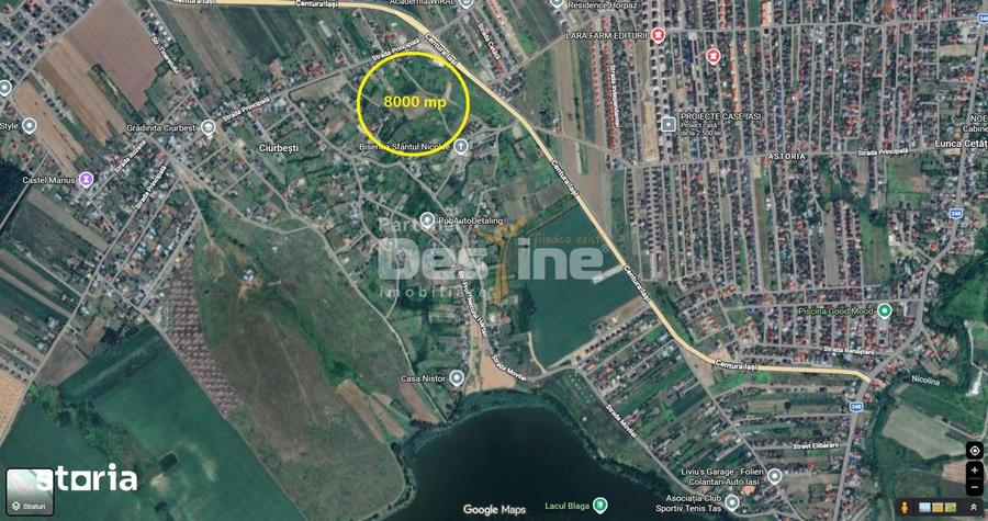 Teren compact intravilan 8000 mp vedere spre Lac, utilitati - 1