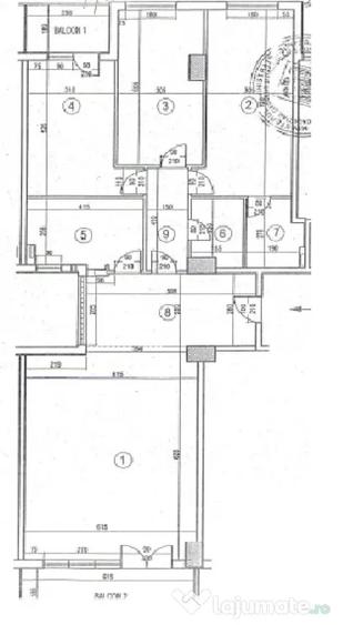 Apartament cu 4 camere decomandat, mobilat în Nordului
