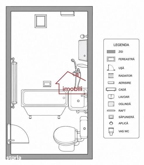 Apartament cu 2 camere în Mărăști