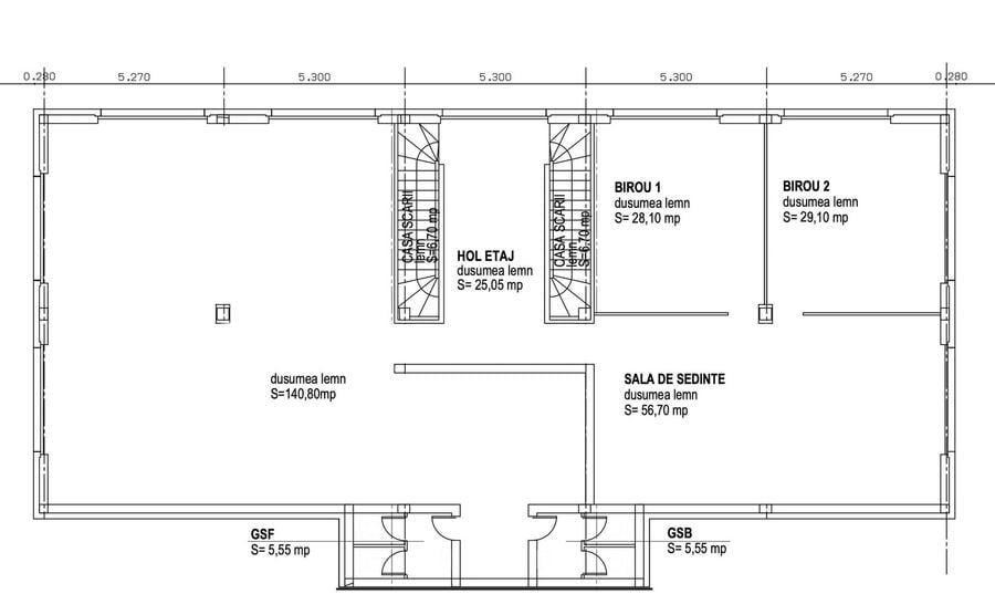 Birou, de 304.20001220703 mp, în Exterior Vest