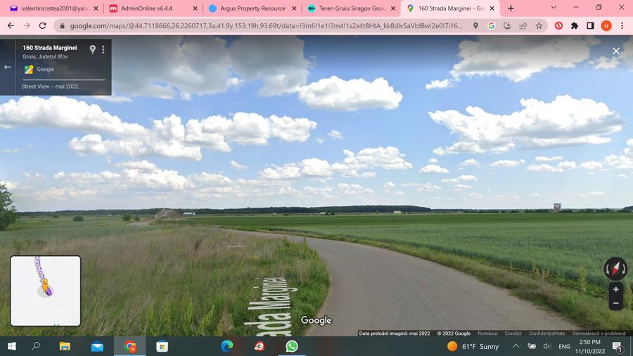 Teren agricol extravilan de 6200 mp, în Gruiu