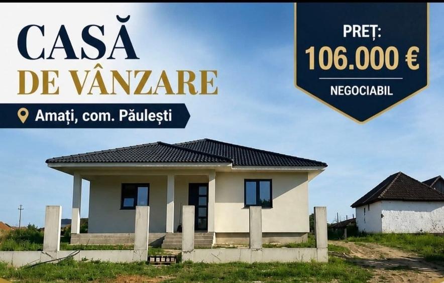 Casă cu 4 camere cu Teren 800 Mp în Amați