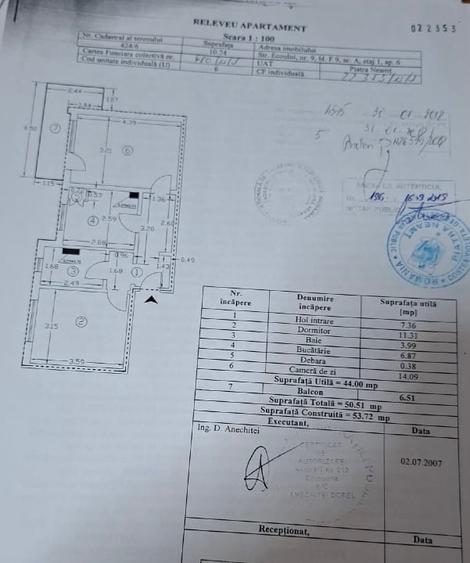 Apartament cu 2 camere decomandat în Precista