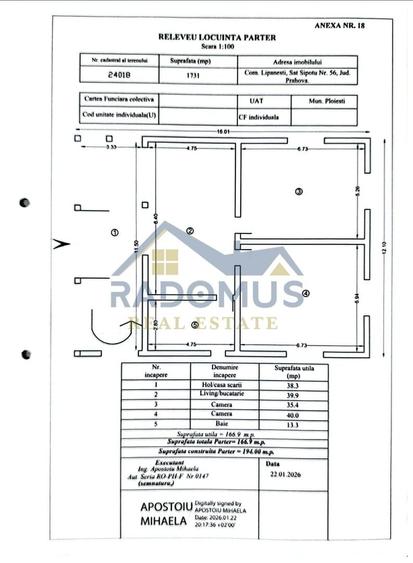 Casă individuală cu 6 camere cu Canalizare în Lipănești