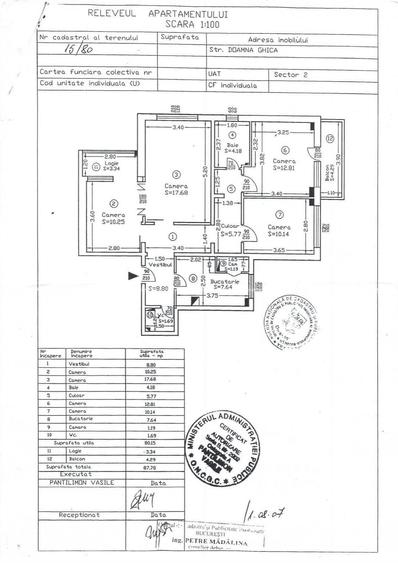Apartament cu 2 camere decomandat în Tei