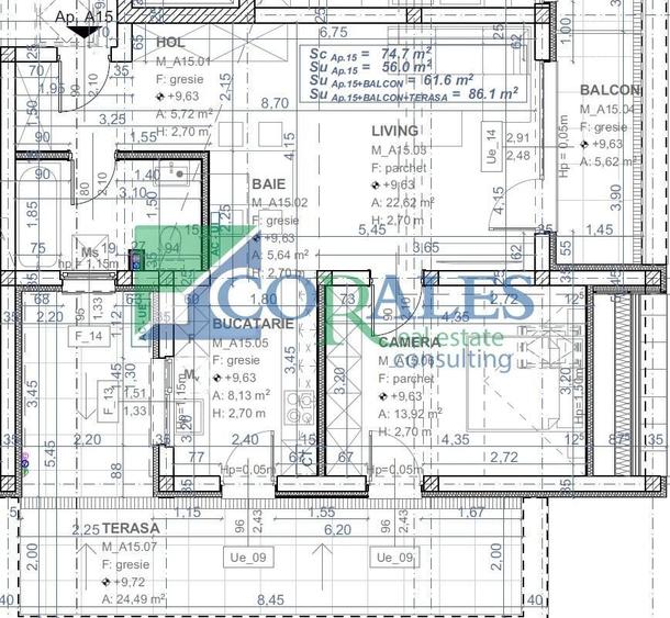 Apartament cu 2 camere decomandat în Șagului