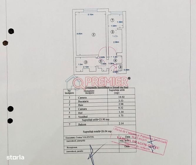 Garsoniera 26,04 mp I Etaj 2 I Str. Anghel Moldoveanu I Comision 0% - 2
