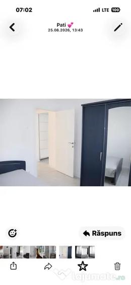 Apartament cu 3 camere semidecomandat în Central