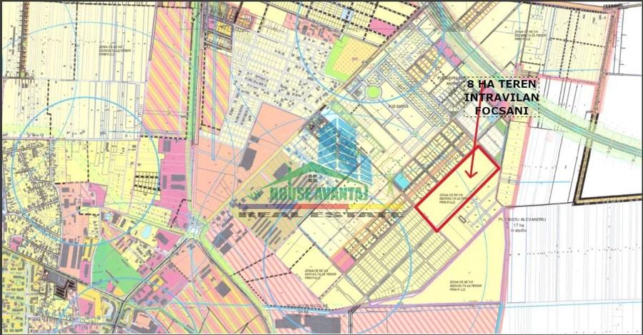 Teren Construcții intravilan de 79217 mp, în Nord