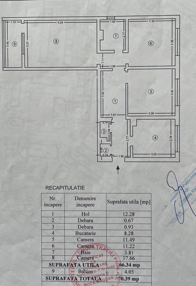 Apartament cu 3 camere decomandat în Alexandru cel Bun
