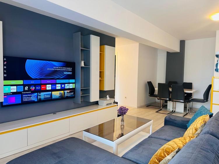 Apartament cu 3 camere semidecomandat, mobilat în Străulești