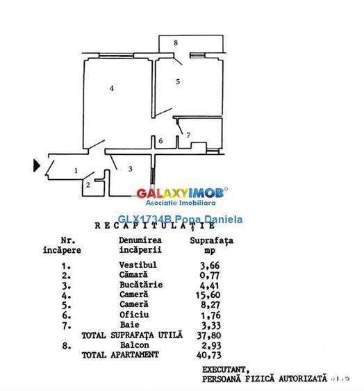Apartament cu 2 camere semidecomandat în Pantelimon