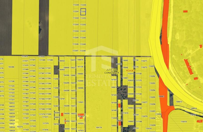 Teren agricol intravilan de 400 mp, în Agigea