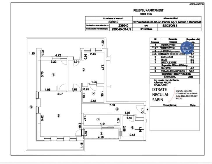Apartament cu 3 camere semidecomandat în Mihai Bravu