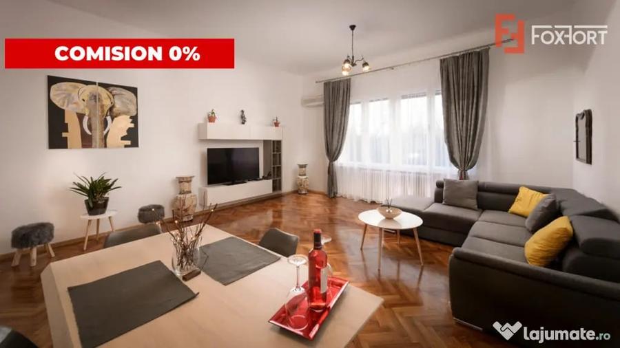 Apartament cu 4 camere, mobilat în Central