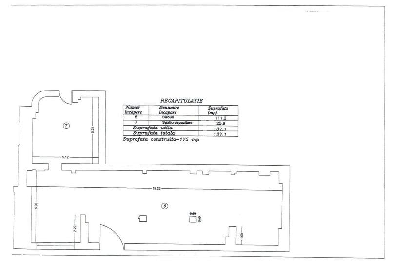 Spațiu comercial, de 137 mp, în Unirii