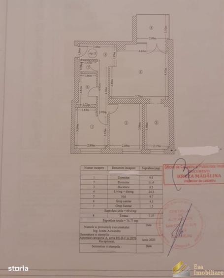 Apartament cu 3 camere decomandat, mobilat în Floreasca