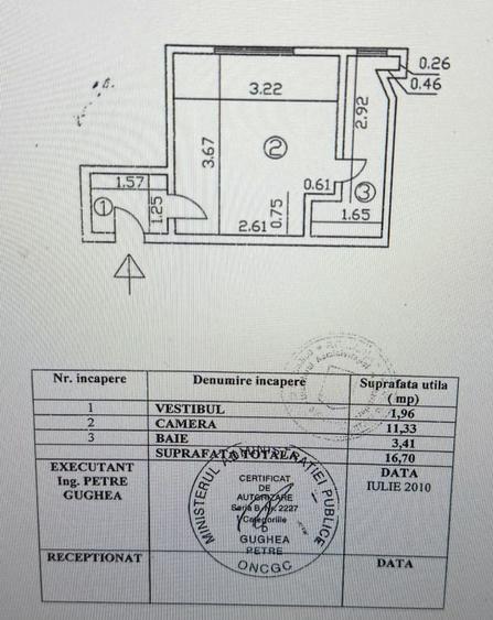 Garsonieră decomandată în Unirii
