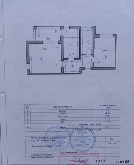 Apartament cu 2 camere decomandat în Apărătorii Patriei
