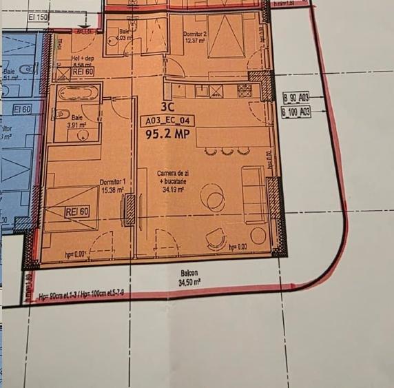 Apartament cu 3 camere decomandat în Colentina