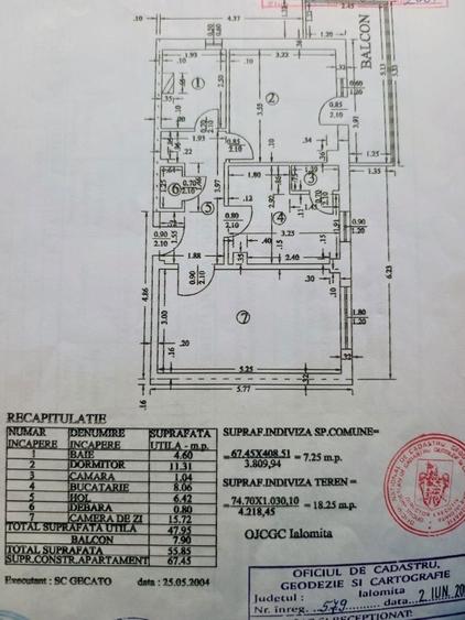 Apartament cu 2 camere decomandat în Est