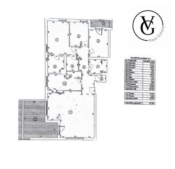 Apartament cu 4 camere în Dorobanți