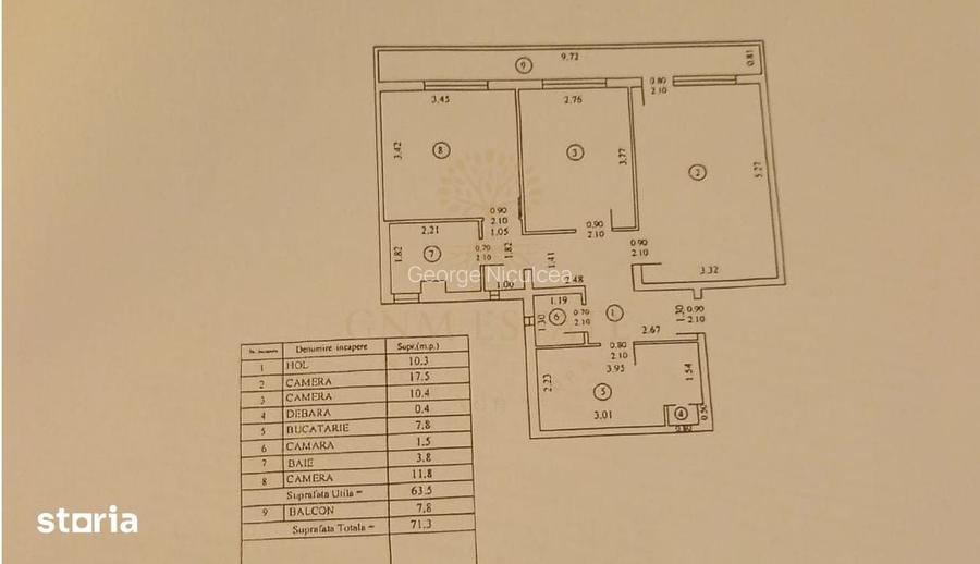 3 Camere Et.9/10 Bloc Reabilitat | Drumul Taberei - Metrou Brancusi
