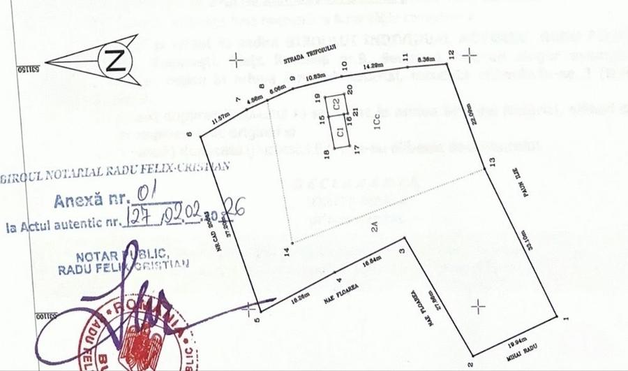Teren de 2461 mp, în Sârbeni