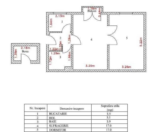 Apartament cu 2 camere nedecomandat în Blejoi
