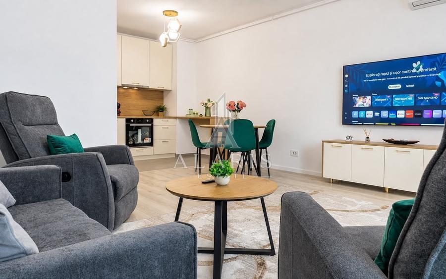 Apartament cu 2 camere semidecomandat, mobilat în Lipovei