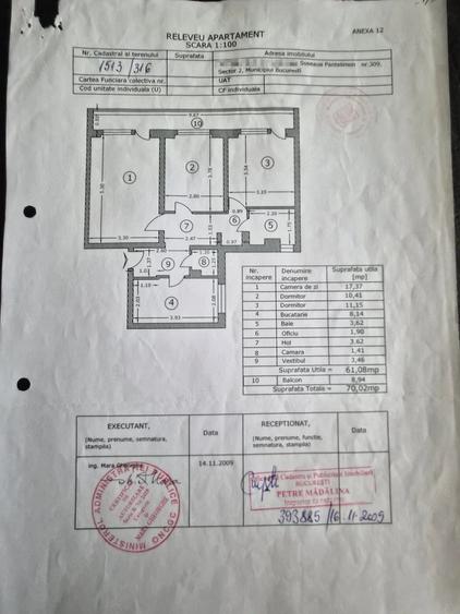 Apartament cu 3 camere decomandat în Pantelimon