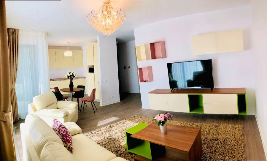 Apartament cu 2 camere semidecomandat, mobilat în Aviației