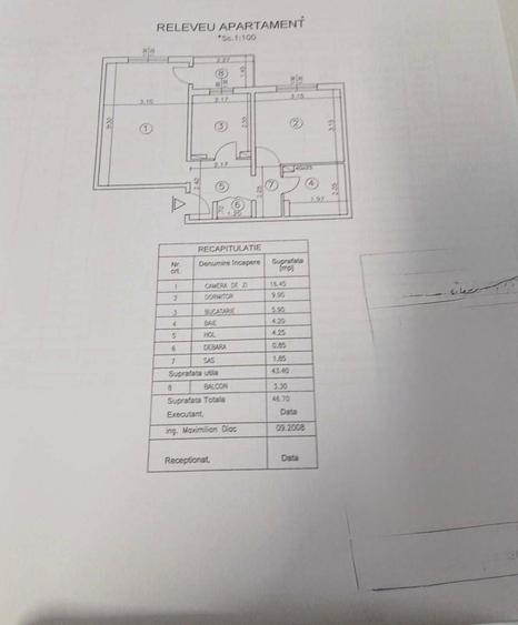 2 Camere Canta - Moara de Foc la 200m de LIDL! Etajul 1 ! Decomandat! - 7