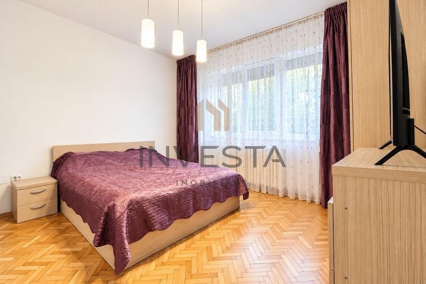 Apartament cu 3 camere semidecomandat, mobilat în Plopilor