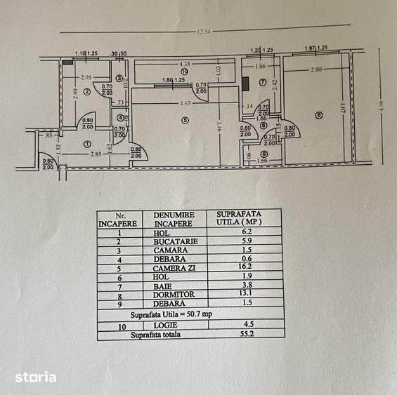 Proprietar, vand apartament 2 camere, centrala, zona NORD - 7