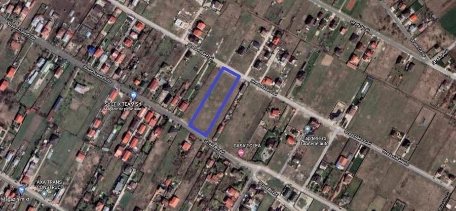 Inchiriere teren intravilan Cornetu / zona str. Trandafirilor, 4.500 mp, D: 31 m - 2