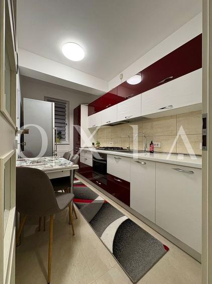 Apartament cu 3 camere semidecomandat, mobilat în Girocului