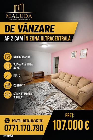 Ap. 2 cam. ultracentral de vanzare pe str.Calea Bucuresti - 1